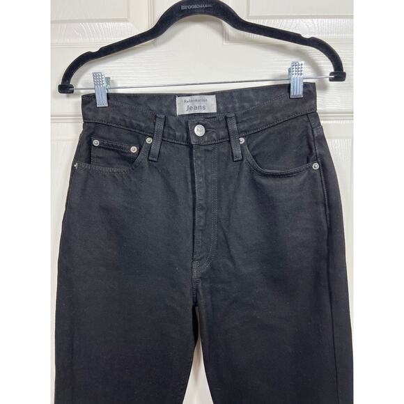 Reformation Black Straight Leg Jeans - Picture 4 of 9